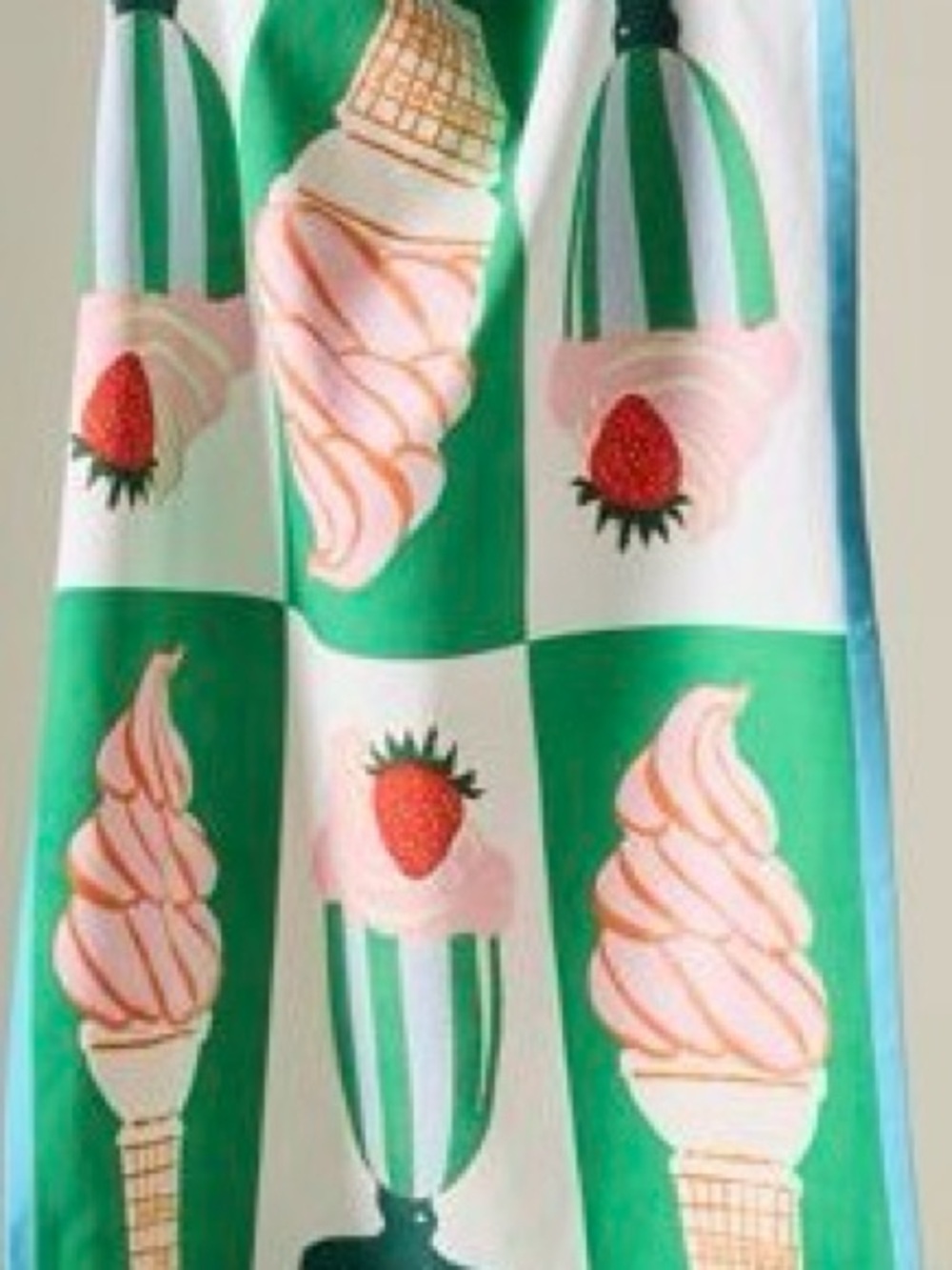 Anthropologie Sundae Funday Dish Towel 100 Cotton